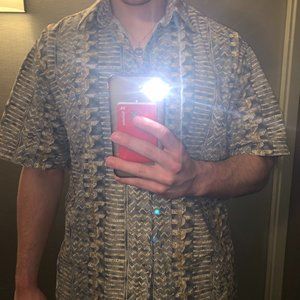 70's DISCO GANGSTER SHORT SLEEVE COLLARED SHIRT